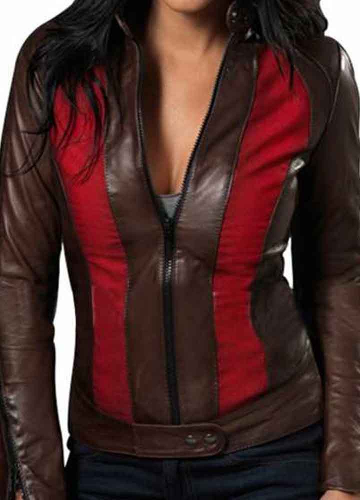 BLADE TRINITY (ABIGAIL WHISTLER) JESSICA BIEL LEATHER JACKET BLADE TRINITY (ABIGAIL WHISTLER) JESSICA BIEL LEATHER JACKET